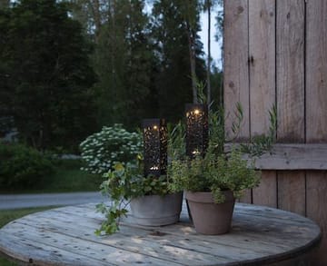 Izola 2 pack Solcellsdekoration 18 cm - svart - Utemöbler & utemiljö - Trädgårdsdekoration & utemiljö - Trädgårdsbelysning