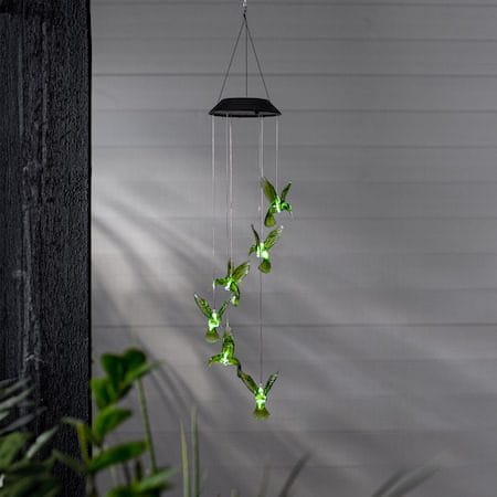 Kolibri Solcellsdekoration 70 cm - grön - Utemöbler & utemiljö - Trädgårdsdekoration & utemiljö - Trädgårdsbelysning