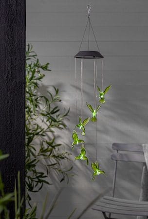 Kolibri Solcellsdekoration 70 cm - grön - Utemöbler & utemiljö - Trädgårdsdekoration & utemiljö - Trädgårdsbelysning