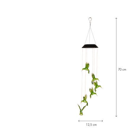 Kolibri Solcellsdekoration 70 cm - grön - Utemöbler & utemiljö - Trädgårdsdekoration & utemiljö - Trädgårdsbelysning