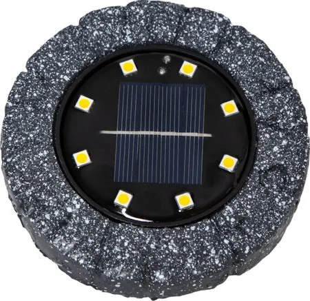Lawnlight 2 pack SolcellsSpotlight 11 cm - grå med vita prickar - Utemöbler & utemiljö - Trädgårdsdekoration & utemiljö - Trädgårdsbelysning
