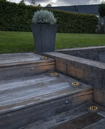 Lawnlight 2 pack SolcellsSpotlight 11 cm - grå med vita prickar - Utemöbler & utemiljö - Trädgårdsdekoration & utemiljö - Trädgårdsbelysning