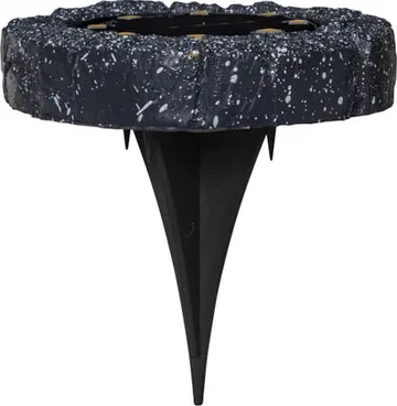 Lawnlight 2 pack SolcellsSpotlight 11 cm - grå med vita prickar - Utemöbler & utemiljö - Trädgårdsdekoration & utemiljö - Trädgårdsbelysning