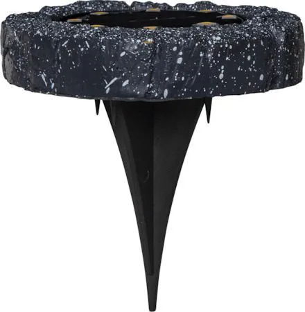 Lawnlight 2 pack SolcellsSpotlight 11 cm - grå med vita prickar - Utemöbler & utemiljö - Trädgårdsdekoration & utemiljö - Trädgårdsbelysning