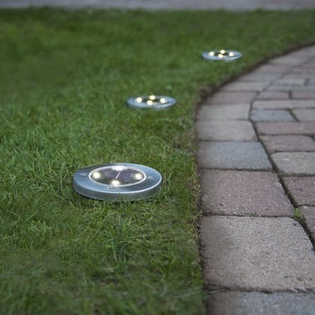 Lawnlight 3 pack Solcellsspotlight 11.5 cm - silver - Utemöbler & utemiljö - Trädgårdsdekoration & utemiljö - Trädgårdsbelysning