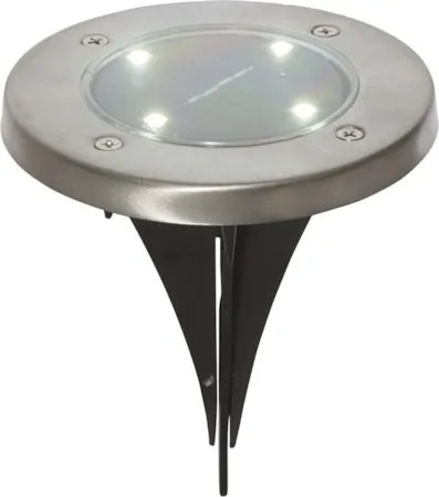 Lawnlight 3 pack Solcellsspotlight 11.5 cm, silver