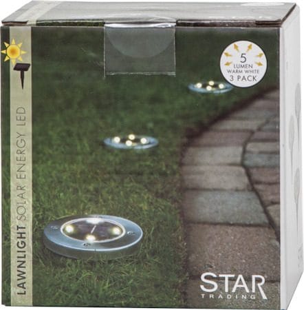 Lawnlight 3 pack Solcellsspotlight 11.5 cm - silver - Utemöbler & utemiljö - Trädgårdsdekoration & utemiljö - Trädgårdsbelysning