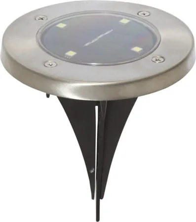 Lawnlight 3 pack Solcellsspotlight 11.5 cm - silver - Utemöbler & utemiljö - Trädgårdsdekoration & utemiljö - Trädgårdsbelysning