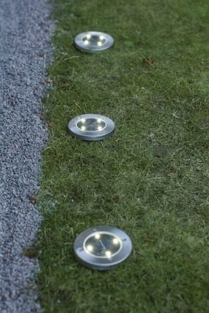 Lawnlight 3 pack Solcellsspotlight 11.5 cm - silver - Utemöbler & utemiljö - Trädgårdsdekoration & utemiljö - Trädgårdsbelysning