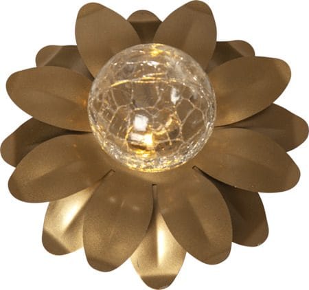 Lilly Solcellsdekoration 130 cm - guld - Utemöbler & utemiljö - Trädgårdsdekoration & utemiljö - Trädgårdsbelysning