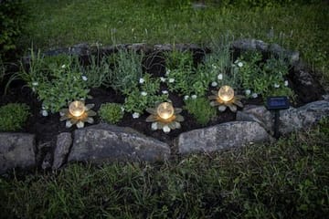Lilly Solcellsdekoration 130 cm - guld - Utemöbler & utemiljö - Trädgårdsdekoration & utemiljö - Trädgårdsbelysning