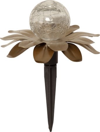 Lilly Solcellsdekoration 130 cm - guld - Utemöbler & utemiljö - Trädgårdsdekoration & utemiljö - Trädgårdsbelysning