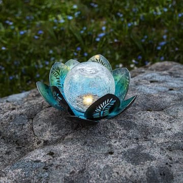 Lilly Solcellsdekoration 24 cm - silverblå/transparent - Utemöbler & utemiljö - Trädgårdsdekoration & utemiljö - Trädgårdsbelysning