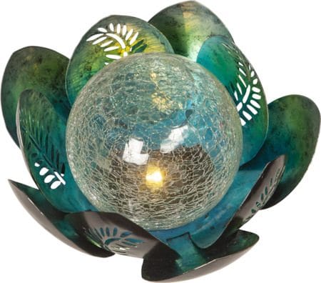 Lilly Solcellsdekoration 24 cm - silverblå/transparent - Utemöbler & utemiljö - Trädgårdsdekoration & utemiljö - Trädgårdsbelysning