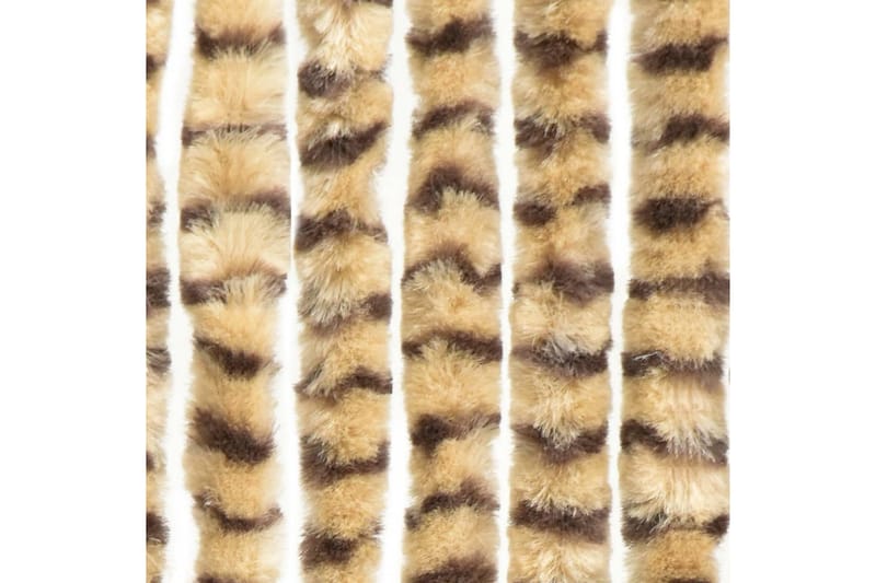 Insektsdraperi beige och brun 56x185 cm chenille - Beige - Myggnät & insektsnät