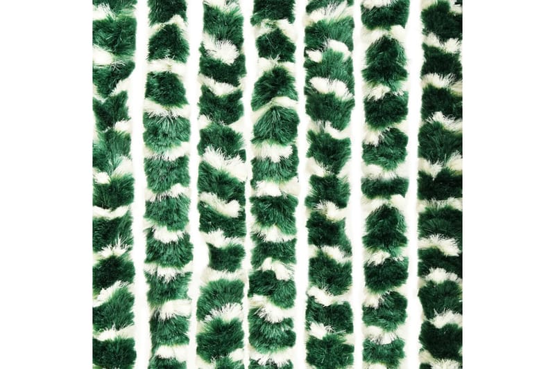 Insektsdraperi grön och vit 100x220 cm chenille - Grön - Myggnät & insektsnät