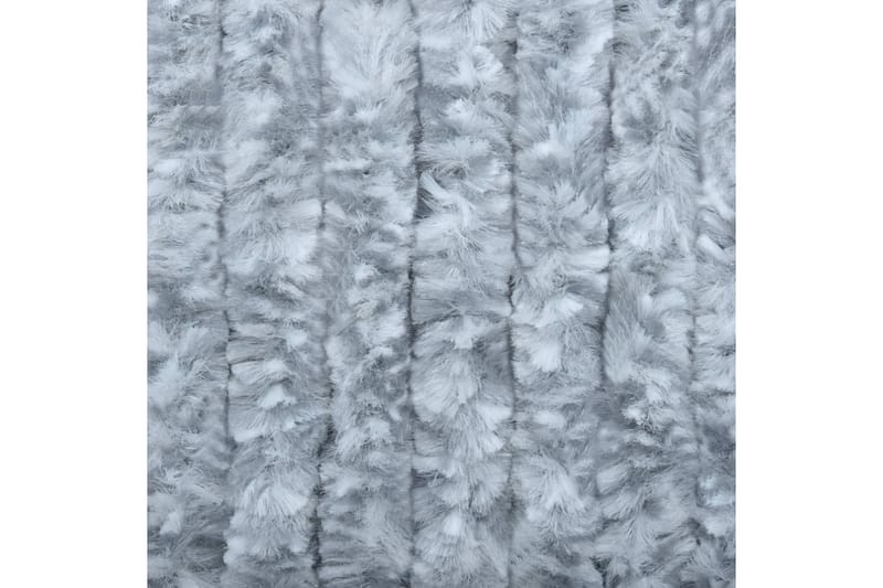 Insektsdraperi vit och grå 56x185 cm chenille - Vit|Grå - Myggnät & insektsnät