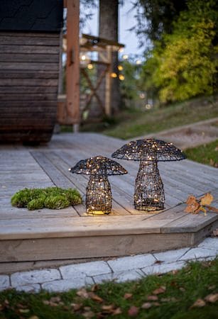 Otto Utomhusdekoration belysning 27 cm - svart - Utemöbler & utemiljö - Trädgårdsdekoration & utemiljö - Trädgårdsfigurer & trädgårdsprydnad