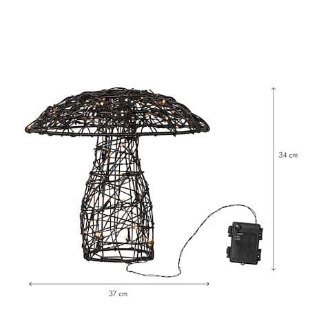 Otto Utomhusdekoration belysning 37 cm - svart - Utemöbler & utemiljö - Trädgårdsdekoration & utemiljö - Trädgårdsfigurer & trädgårdsprydnad