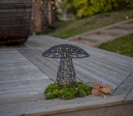 Otto Utomhusdekoration belysning 37 cm - svart - Utemöbler & utemiljö - Trädgårdsdekoration & utemiljö - Trädgårdsfigurer & trädgårdsprydnad