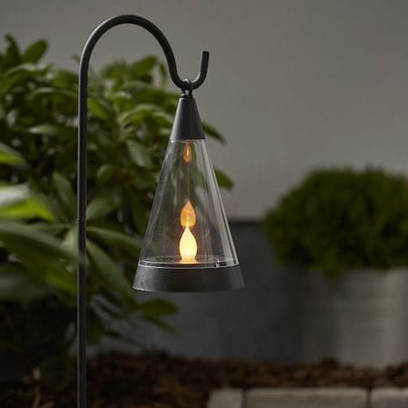 Pisa Solcellsdekoration 70 cm - svart och transparent - Utemöbler & utemiljö - Trädgårdsdekoration & utemiljö - Trädgårdsbelysning