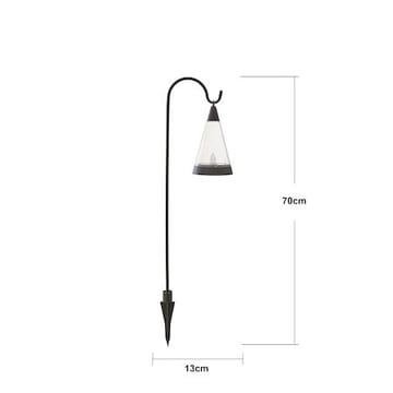 Pisa Solcellsdekoration 70 cm - svart och transparent - Utemöbler & utemiljö - Trädgårdsdekoration & utemiljö - Trädgårdsbelysning