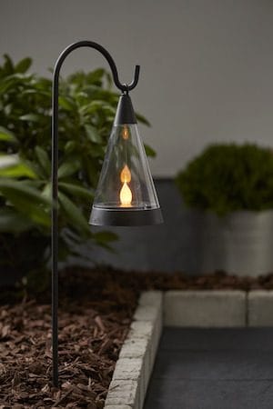 Pisa Solcellsdekoration 70 cm - svart och transparent - Utemöbler & utemiljö - Trädgårdsdekoration & utemiljö - Trädgårdsbelysning