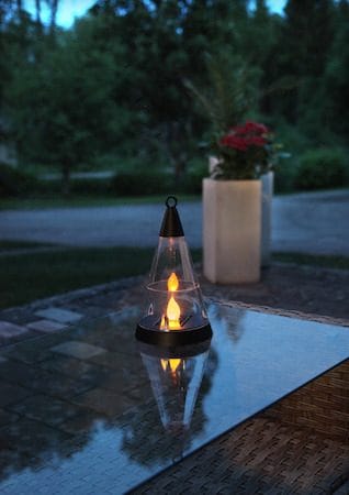 Pisa Solcellsdekoration 70 cm - svart och transparent - Utemöbler & utemiljö - Trädgårdsdekoration & utemiljö - Trädgårdsbelysning