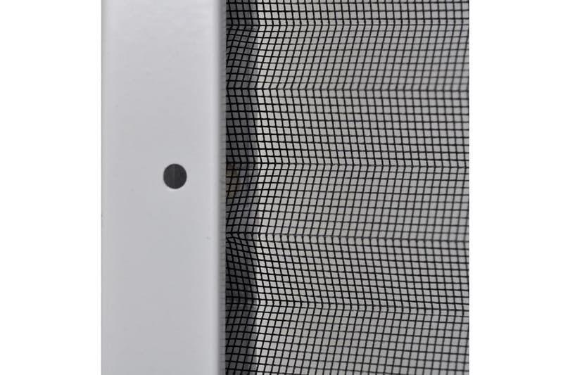 Plisserat insektsnät för fönster 80x120 cm aluminium - Svart - Myggnät & insektsnät