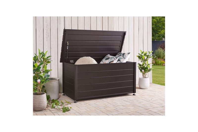 Låda Campalto Brun, 123x60x60 cm - Brun, 123x60x60 cm - Utemöbler & utemiljö - Utomhusförvaring - Dynförvaring - Dynbox & dynlåda