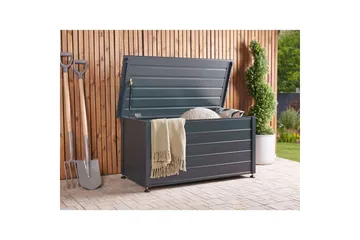 Låda Campalto Grå, 123x60x60 cm - Grå, 123x60x60 cm - Utemöbler & utemiljö - Utomhusförvaring - Dynförvaring - Dynbox & dynlåda