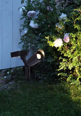Powerspot 2 pack SolcellsSpotlight 5 cm - svart - Utemöbler & utemiljö - Trädgårdsdekoration & utemiljö - Trädgårdsbelysning