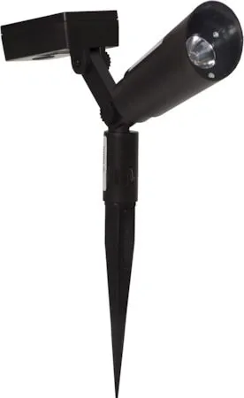 Powerspot 2 pack SolcellsSpotlight 5 cm - svart - Utemöbler & utemiljö - Trädgårdsdekoration & utemiljö - Trädgårdsbelysning