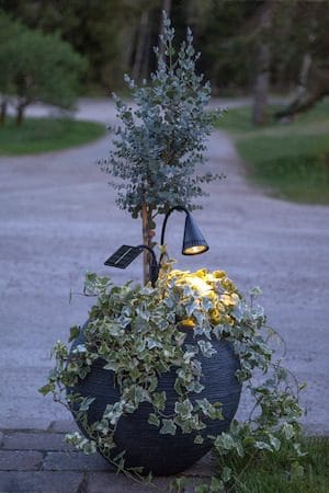 Powerspot Solcellsspotlight 6 cm - svart - Utemöbler & utemiljö - Trädgårdsdekoration & utemiljö - Trädgårdsbelysning