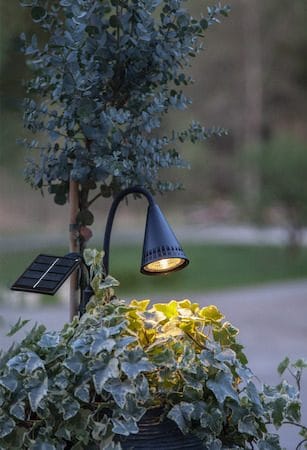 Powerspot Solcellsspotlight 6 cm - svart - Utemöbler & utemiljö - Trädgårdsdekoration & utemiljö - Trädgårdsbelysning