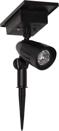 Powerspot Solcellsspotlight 9 cm - svart - Utemöbler & utemiljö - Trädgårdsdekoration & utemiljö - Trädgårdsbelysning