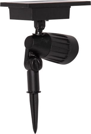 Powerspot Solcellsspotlight 9 cm - svart - Utemöbler & utemiljö - Trädgårdsdekoration & utemiljö - Trädgårdsbelysning