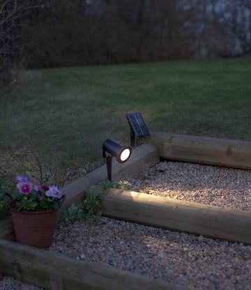 Powerspot SolcellsSpotlight 9 cm - svart - Utemöbler & utemiljö - Trädgårdsdekoration & utemiljö - Trädgårdsbelysning