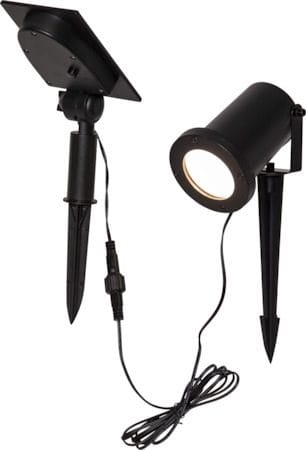Powerspot SolcellsSpotlight 9 cm - svart - Utemöbler & utemiljö - Trädgårdsdekoration & utemiljö - Trädgårdsbelysning