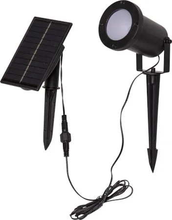 Powerspot SolcellsSpotlight 9 cm - svart - Utemöbler & utemiljö - Trädgårdsdekoration & utemiljö - Trädgårdsbelysning