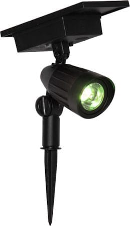 Powerspot Solcellsspotlight 9 cm - svart - Utemöbler & utemiljö - Trädgårdsdekoration & utemiljö - Trädgårdsbelysning