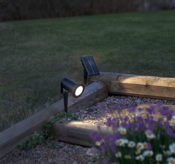 Powerspot SolcellsSpotlight 9 cm - svart - Utemöbler & utemiljö - Trädgårdsdekoration & utemiljö - Trädgårdsbelysning