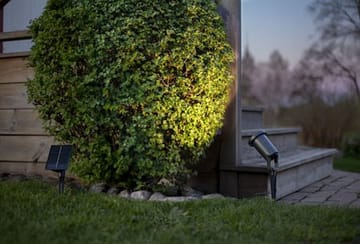 Powerspot SolcellsSpotlight 9 cm - svart - Utemöbler & utemiljö - Trädgårdsdekoration & utemiljö - Trädgårdsbelysning