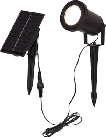 Powerspot SolcellsSpotlight 9 cm - svart - Utemöbler & utemiljö - Trädgårdsdekoration & utemiljö - Trädgårdsbelysning