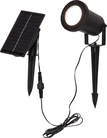 Powerspot SolcellsSpotlight 9 cm, svart