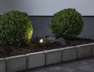 Rocky Solcellsspotlight 11 cm - grå - Utemöbler & utemiljö - Trädgårdsdekoration & utemiljö - Trädgårdsbelysning