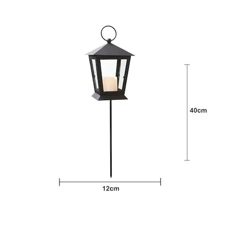 Serene LED Gravlykta 40 cm - svart - Utemöbler & utemiljö - Trädgårdsdekoration & utemiljö - Trädgårdsbelysning