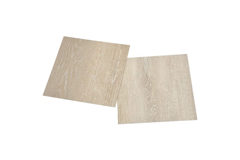 Självhäftande golvplankor 55 st PVC 5,11 m² beige - Beige - Trall