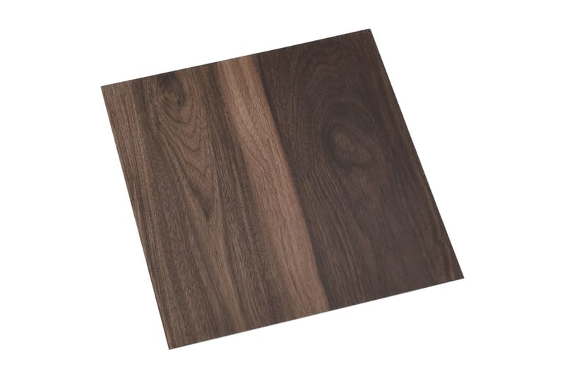 Självhäftande golvplankor 55 st PVC 5,11 m² mörkbrun - Brun - Trall