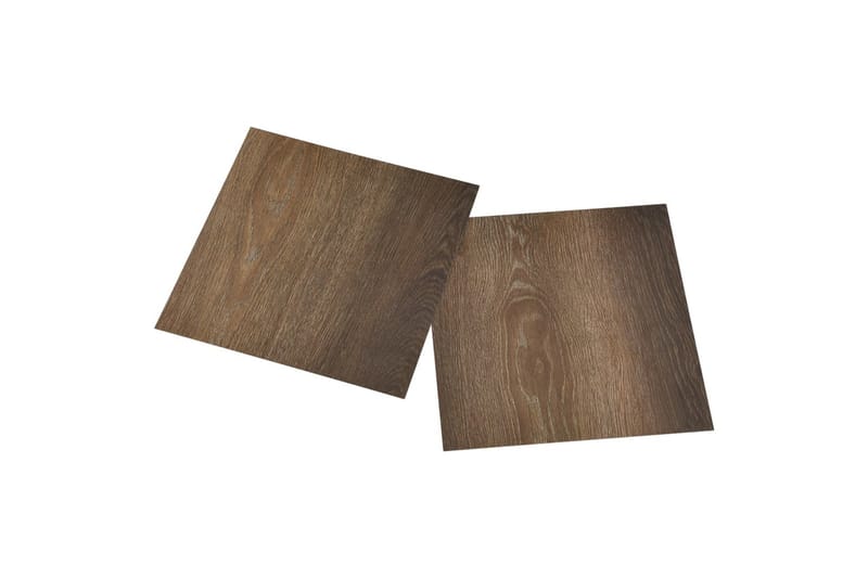 Självhäftande golvplankor 55 st PVC 5,11 m² brun - Brun - Trall